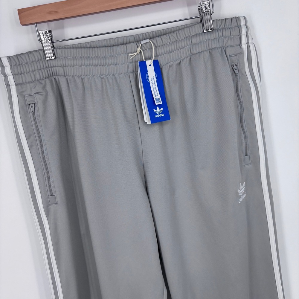 Adidas Originals Firebird TP Track Pants Mens XL Grey Ankle Zip Three Stripes